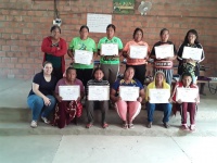 Culminan curso de costura en Campo Araña