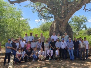 El grupo de Bancop y banqueros internacionales